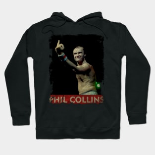 TEXTURE ART-Phil Collins - RETRO STYLE Hoodie